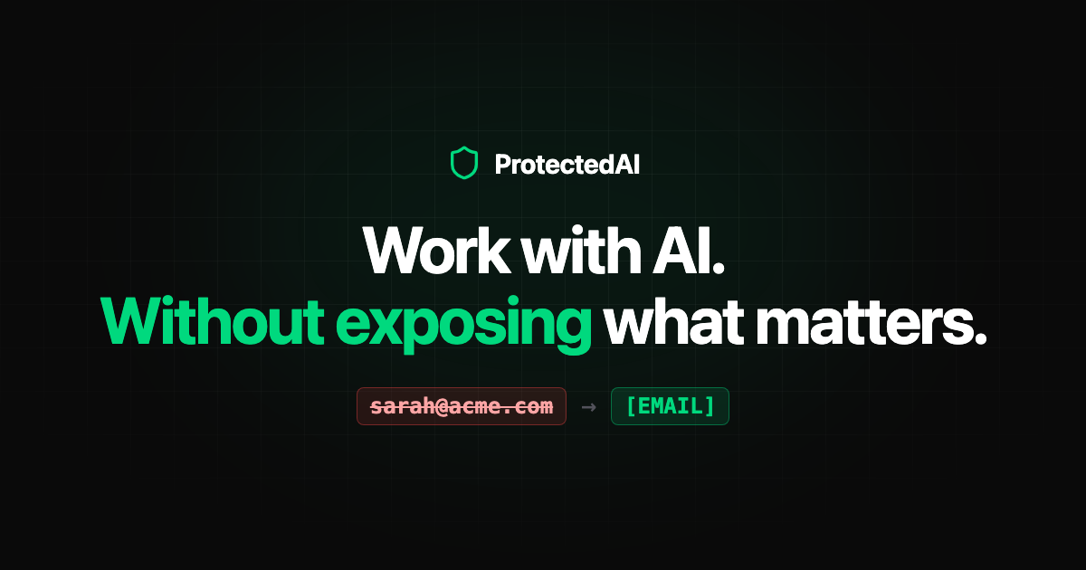I built a Chrome extension that anonymizes sensitive data before it reaches AI tools logo